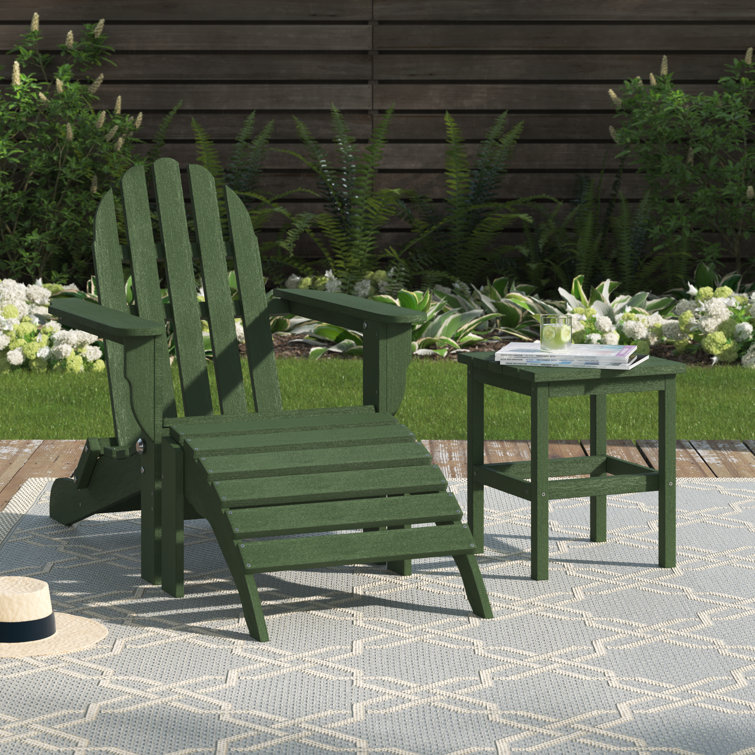 Three Posts™ Hartington Plastic/Resin Folding Adirondack Chair with